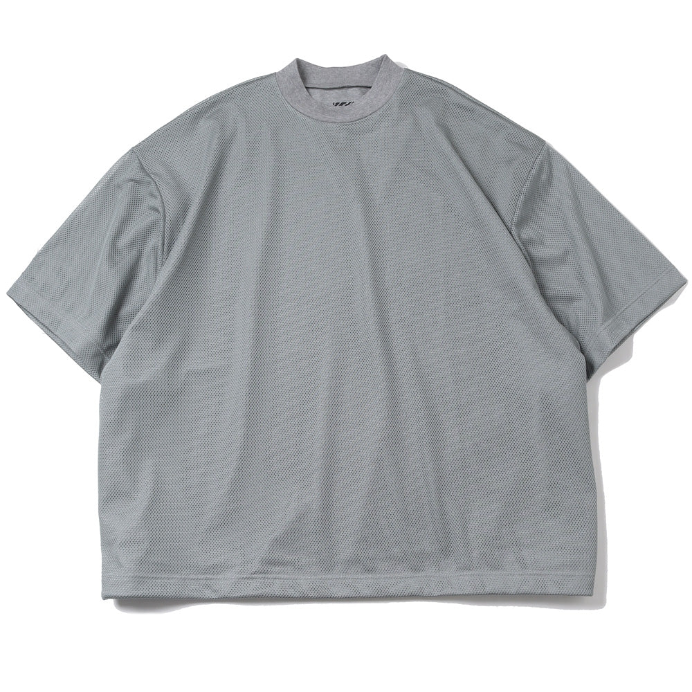 is-ness BALLOON DOUBLE LAYERED MESH SHORT SLEEVE T-SHIRT